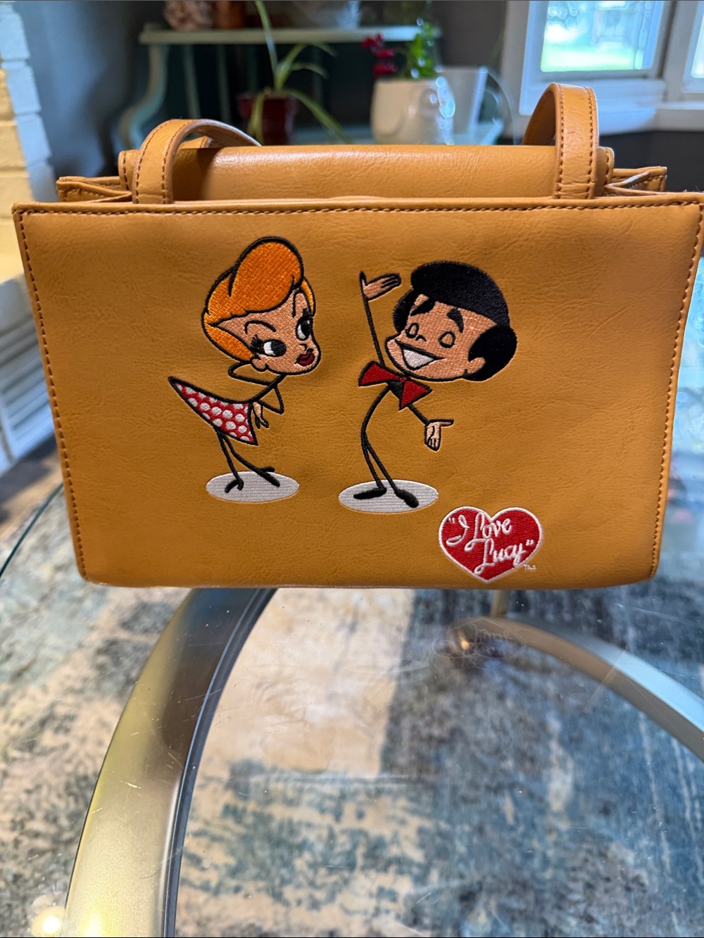 Vintage I Love Lucy Embroidered Shoulder Bag Y2K